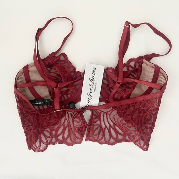 NWT For Love and Lemons sheer lace bralette - Picture 2 of 5